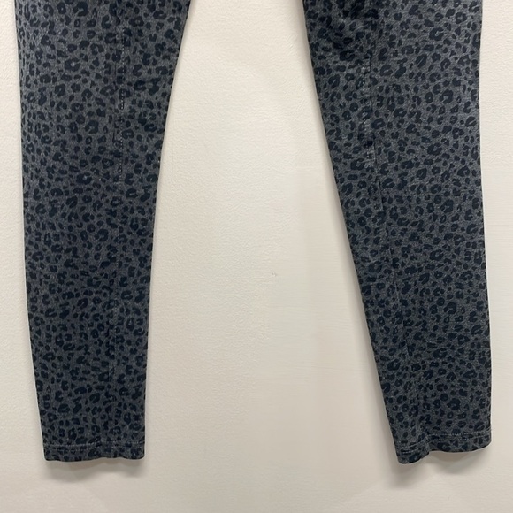 Loft Leopard Animal Print Ponte Mid Rise Leggings Wide Elastic Waistband S - Picture 6 of 13